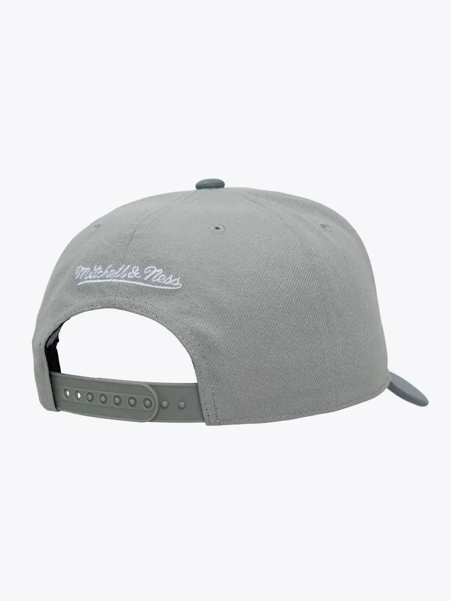 Кепка с вышивкой San Diego Padres Cooperstown Thunderstorm Head Coach Pro-Crown Mitchell & Ness — изображение 3 из 4, серый