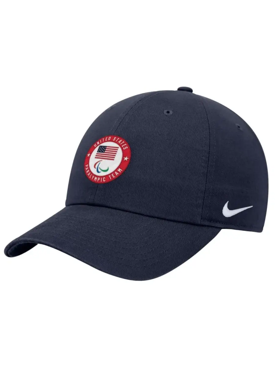 Кепка с регулируемым ремешком U.S. Paralympics Club Nike — изображение 1 из 3, темно-синий