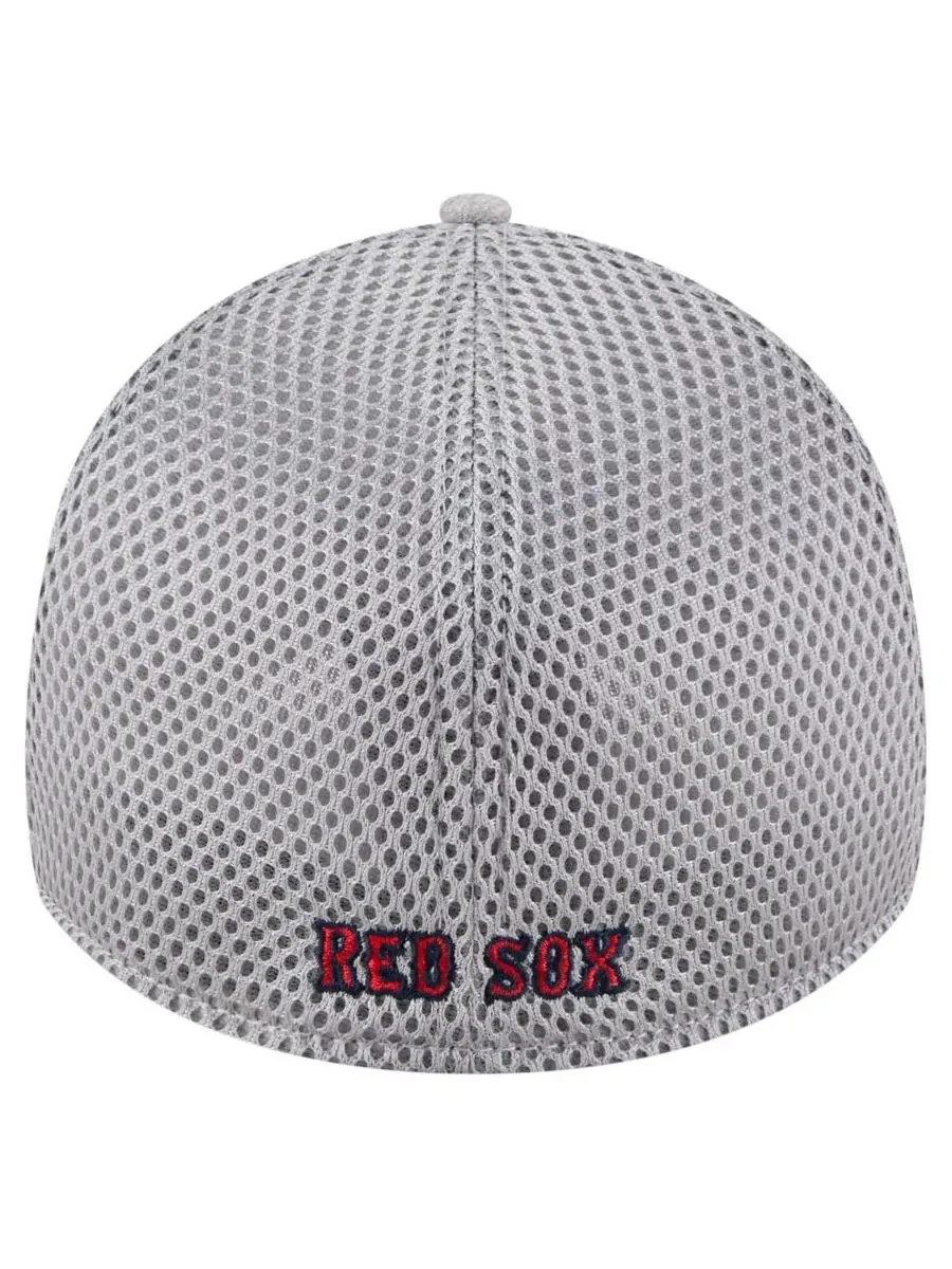 New Era Мужская серая кепка Boston Red Sox с козырьком и рисунком в виде брызг краски, модель — изображение 4 из 4, серый