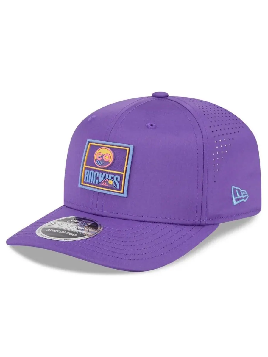 New Era Мужская фиолетовая регулируемая кепка Colorado Rockies 2025 City Connect Fan Pack 9SEVENTY — изображение 1 из 4