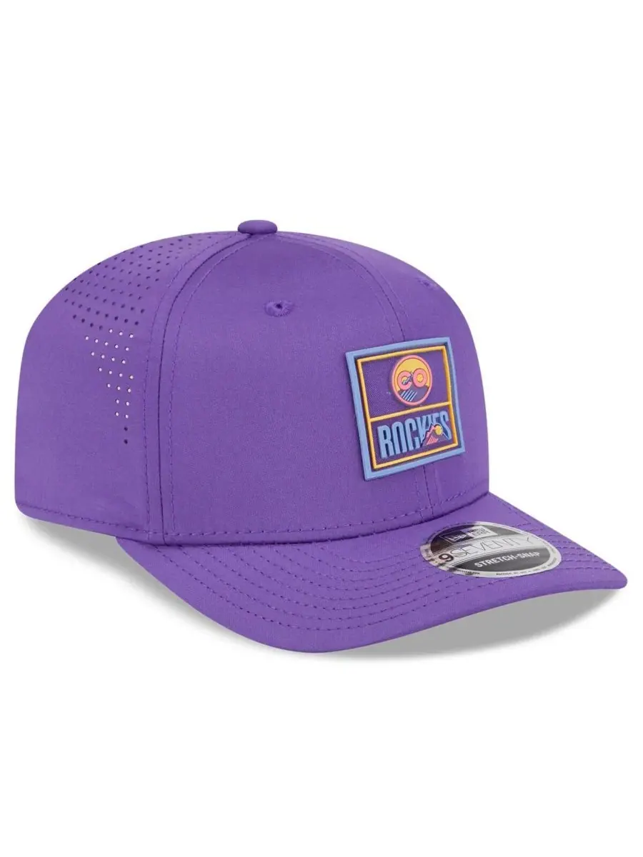 New Era Мужская фиолетовая регулируемая кепка Colorado Rockies 2025 City Connect Fan Pack 9SEVENTY — изображение 2 из 4
