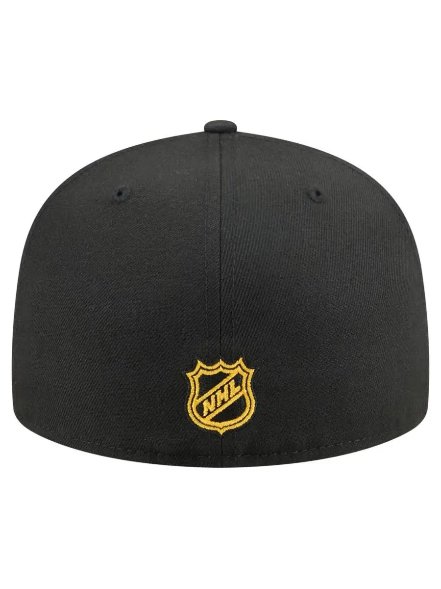 New Era Мужская черная кепка большого размера Pittsburgh Penguins Arch 59Fifty — изображение 4 из 4, черный