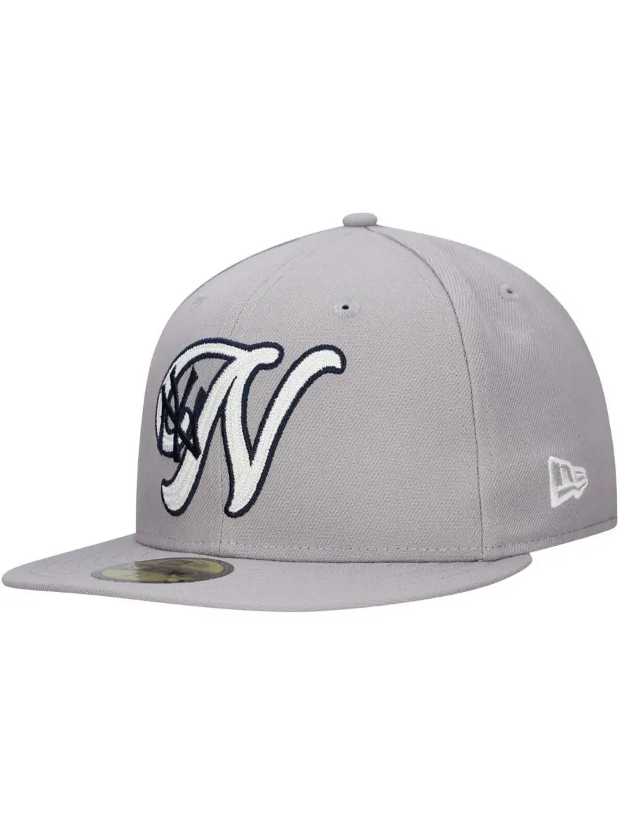 New Era Мужская серая бейсболка New York Yankees Duo Logo 2.0 59FIFTY — изображение 1 из 5, серый