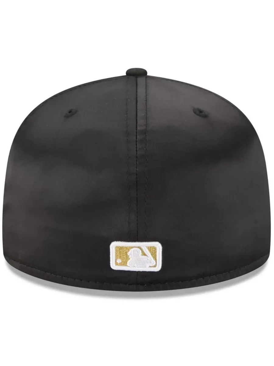 New Era Мужская черная бейсболка Boston Red Sox 2025 59FIFTY Day Gold Leaf 59FIFTY Fitted Hat — изображение 4 из 4, черный
