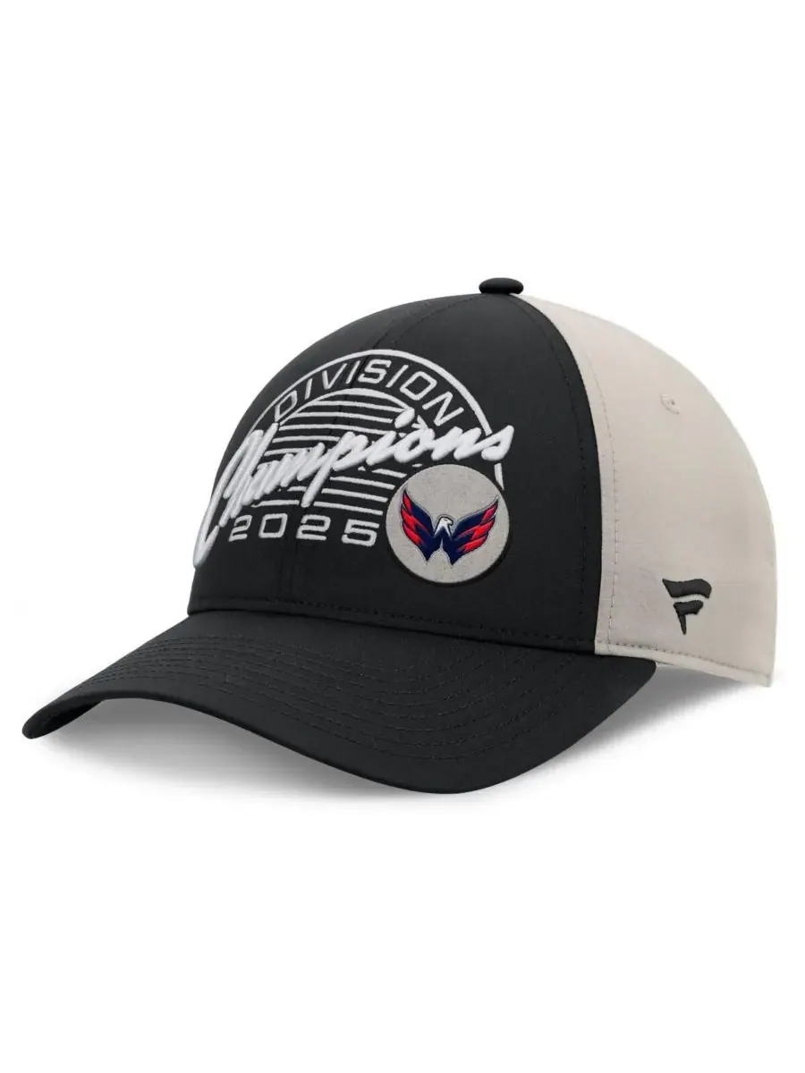 Fanatics Мужская регулируемая кепка Washington Capitals черного/серого цвета с символикой команды — изображение 1 из 4