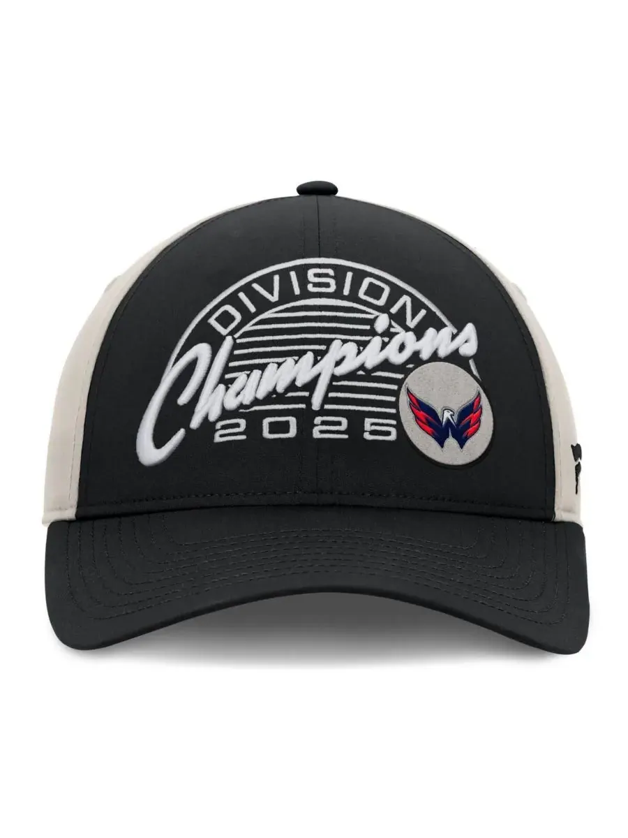 Fanatics Мужская регулируемая кепка Washington Capitals черного/серого цвета с символикой команды — изображение 2 из 4