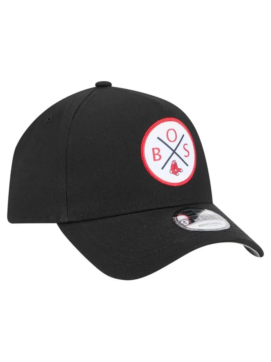 New Era Мужская черная регулируемая бейсболка Boston Red Sox 9FORTY A-Frame — изображение 5 из 5, черный