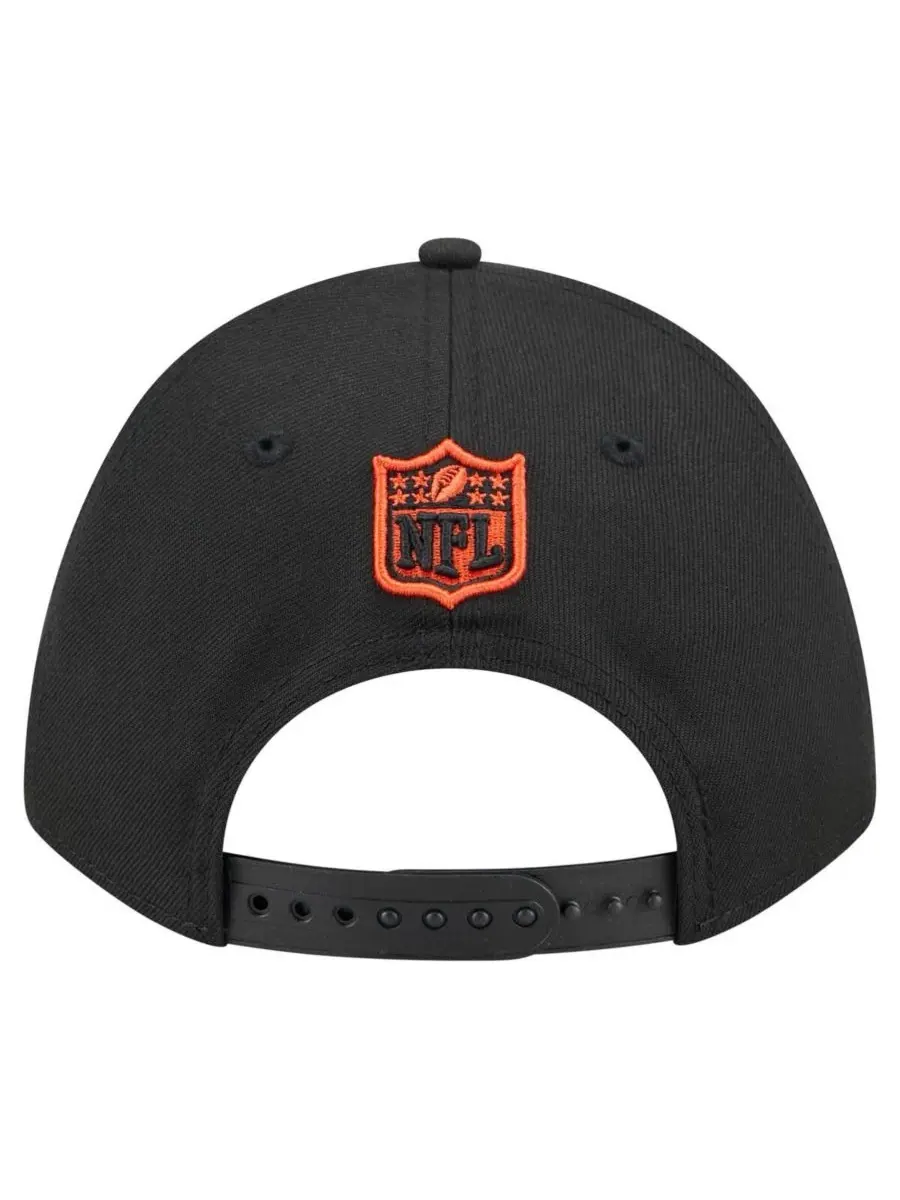 New Era Мужская черная регулируемая кепка Cincinnati Bengals Team Collection 9FORTY M-Crown — изображение 4 из 4, черный