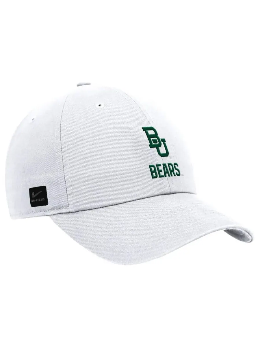 Nike Мужская белая регулируемая кепка Baylor Bears 2025 On-Field Club — изображение 1 из 3, белый