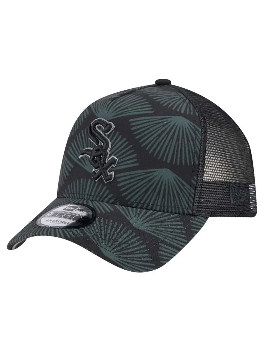 New Era Мужская черная регулируемая кепка-тракер Chicago White Sox 9FORTY A-Frame — изображение 1 из 4, черный
