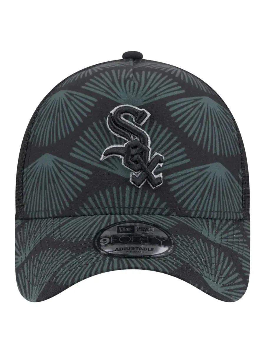 New Era Мужская черная регулируемая кепка-тракер Chicago White Sox 9FORTY A-Frame — изображение 2 из 4, черный