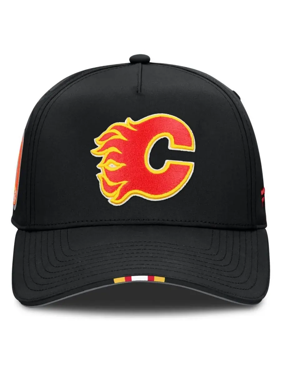 Fanatics Мужская черная бейсболка Calgary Flames с регулируемой высотой для драфта НХЛ 2025 года — изображение 2 из 4, черный
