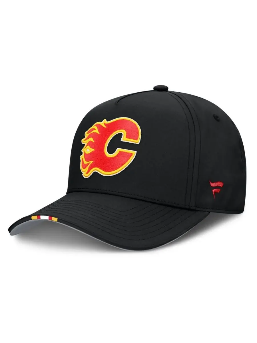 Fanatics Мужская черная бейсболка Calgary Flames с регулируемой высотой для драфта НХЛ 2025 года — изображение 3 из 4, черный