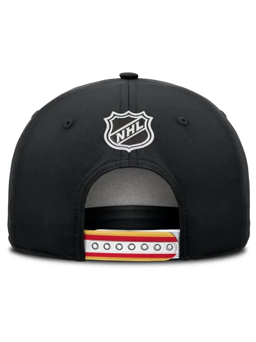 Fanatics Мужская черная бейсболка Calgary Flames с регулируемой высотой для драфта НХЛ 2025 года — изображение 4 из 4, черный