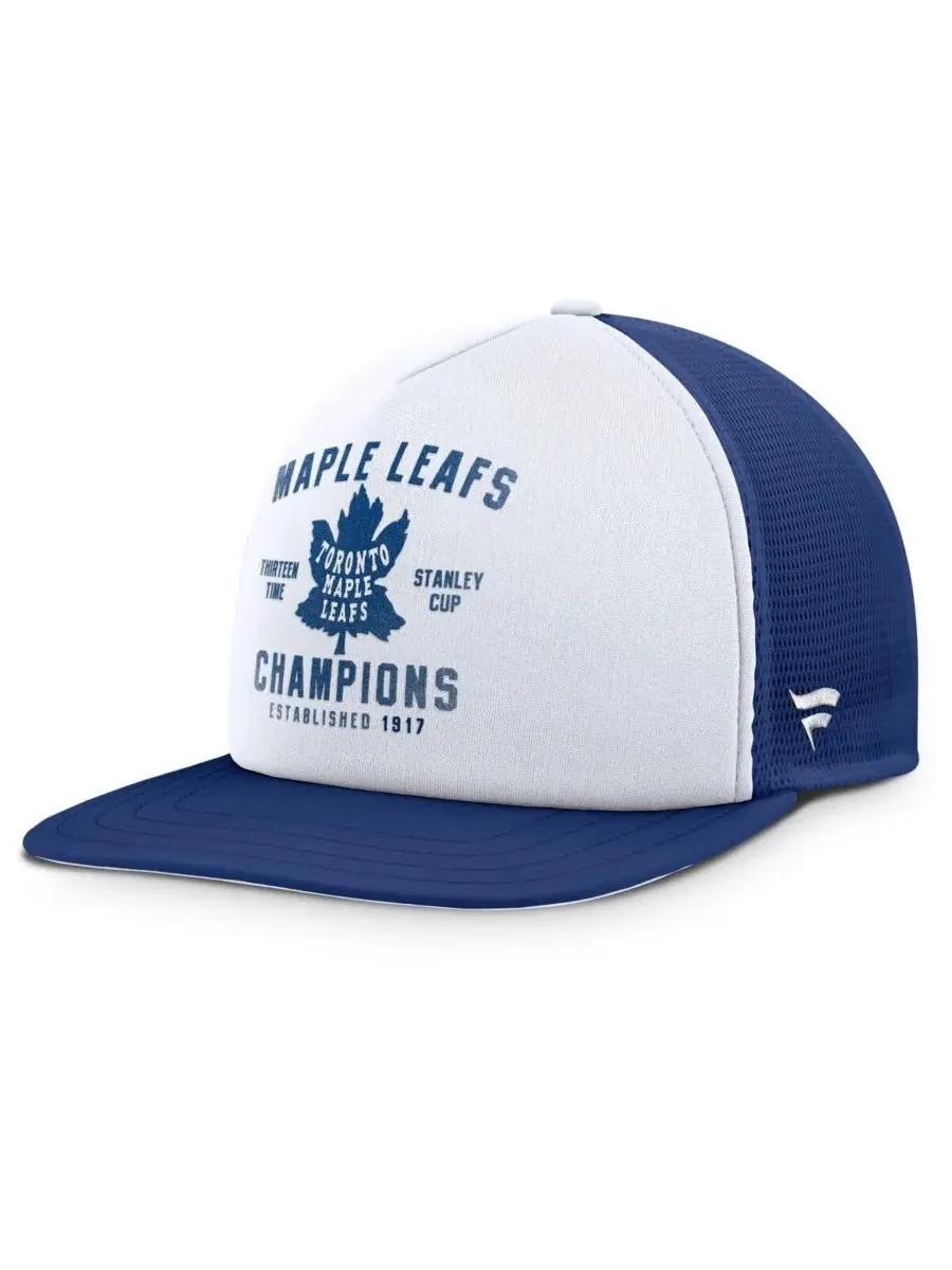Fanatics Мужская бело-синяя кепка Toronto Maple Leafs из коллекции Decades с застежкой-регулятором — изображение 1 из 4