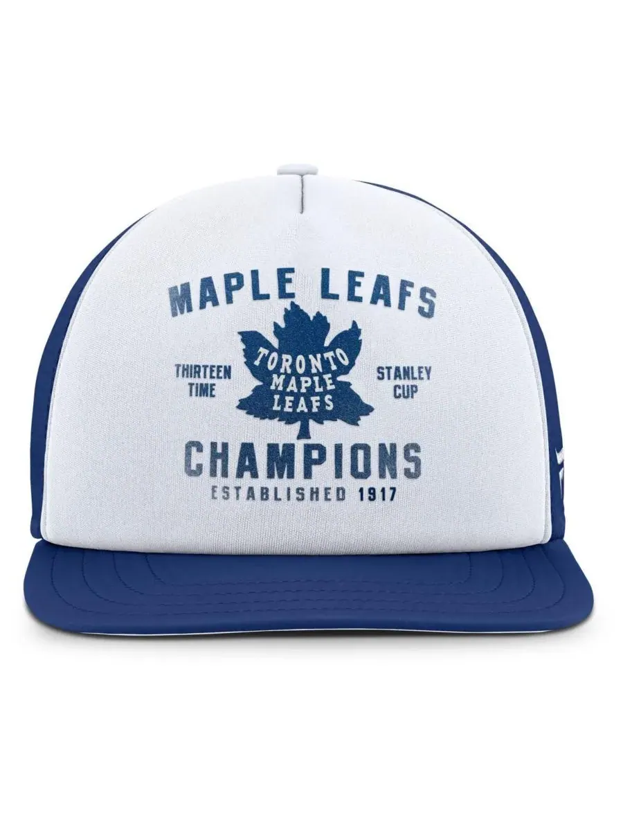 Fanatics Мужская бело-синяя кепка Toronto Maple Leafs из коллекции Decades с застежкой-регулятором — изображение 2 из 4