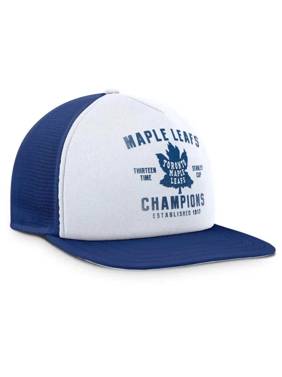 Fanatics Мужская бело-синяя кепка Toronto Maple Leafs из коллекции Decades с застежкой-регулятором — изображение 3 из 4