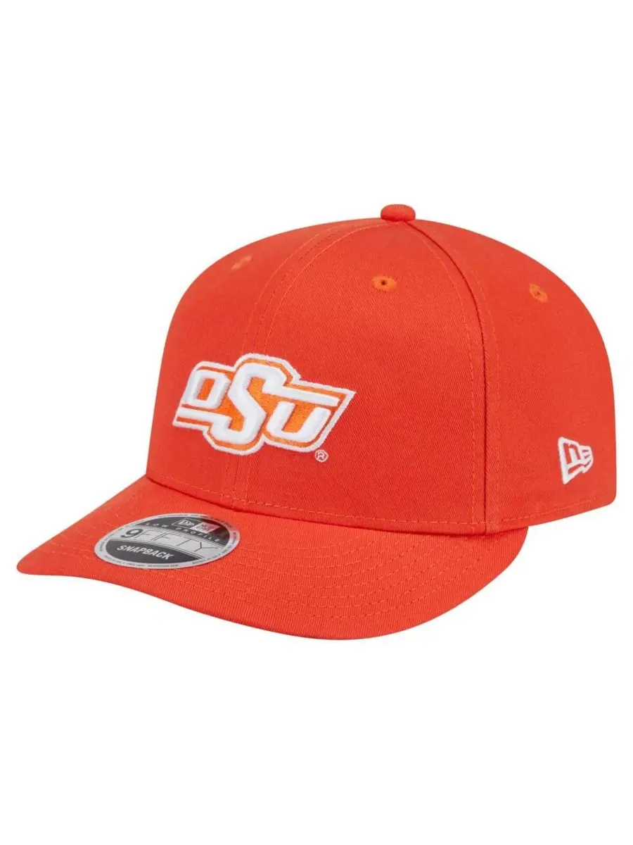 New Era Мужская оранжевая бейсболка Oklahoma State Cowboys Low Profile 9FIFTY Snapback — изображение 1 из 4, оранжевый