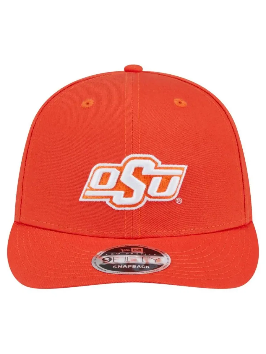 New Era Мужская оранжевая бейсболка Oklahoma State Cowboys Low Profile 9FIFTY Snapback — изображение 2 из 4, оранжевый