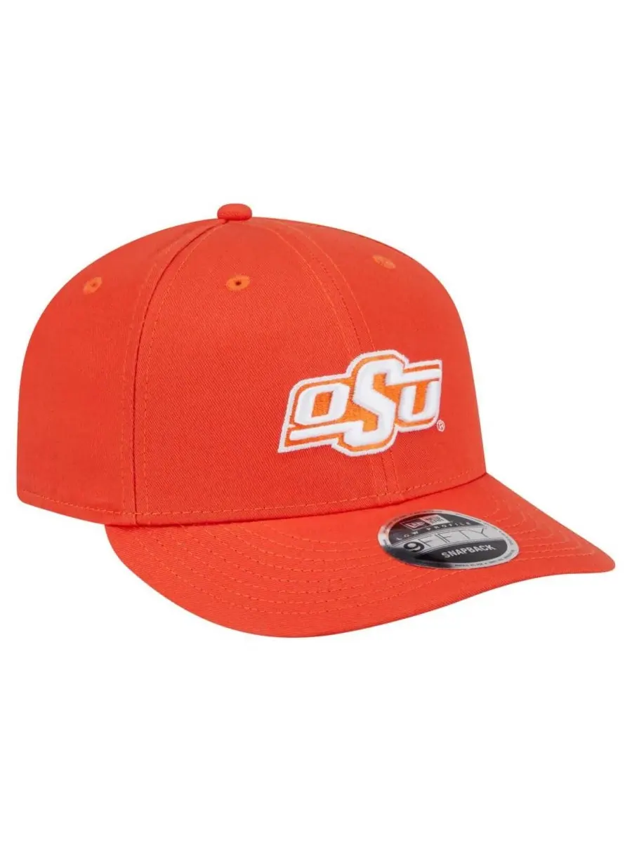 New Era Мужская оранжевая бейсболка Oklahoma State Cowboys Low Profile 9FIFTY Snapback — изображение 3 из 4, оранжевый