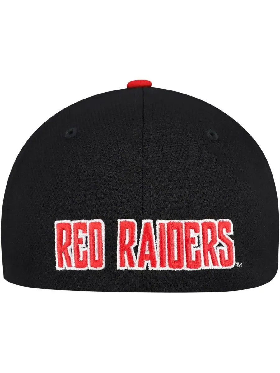 Top of the World Мужская двухцветная кепка Texas Tech Red Raiders Reflex черно-красного цвета — изображение 4 из 4
