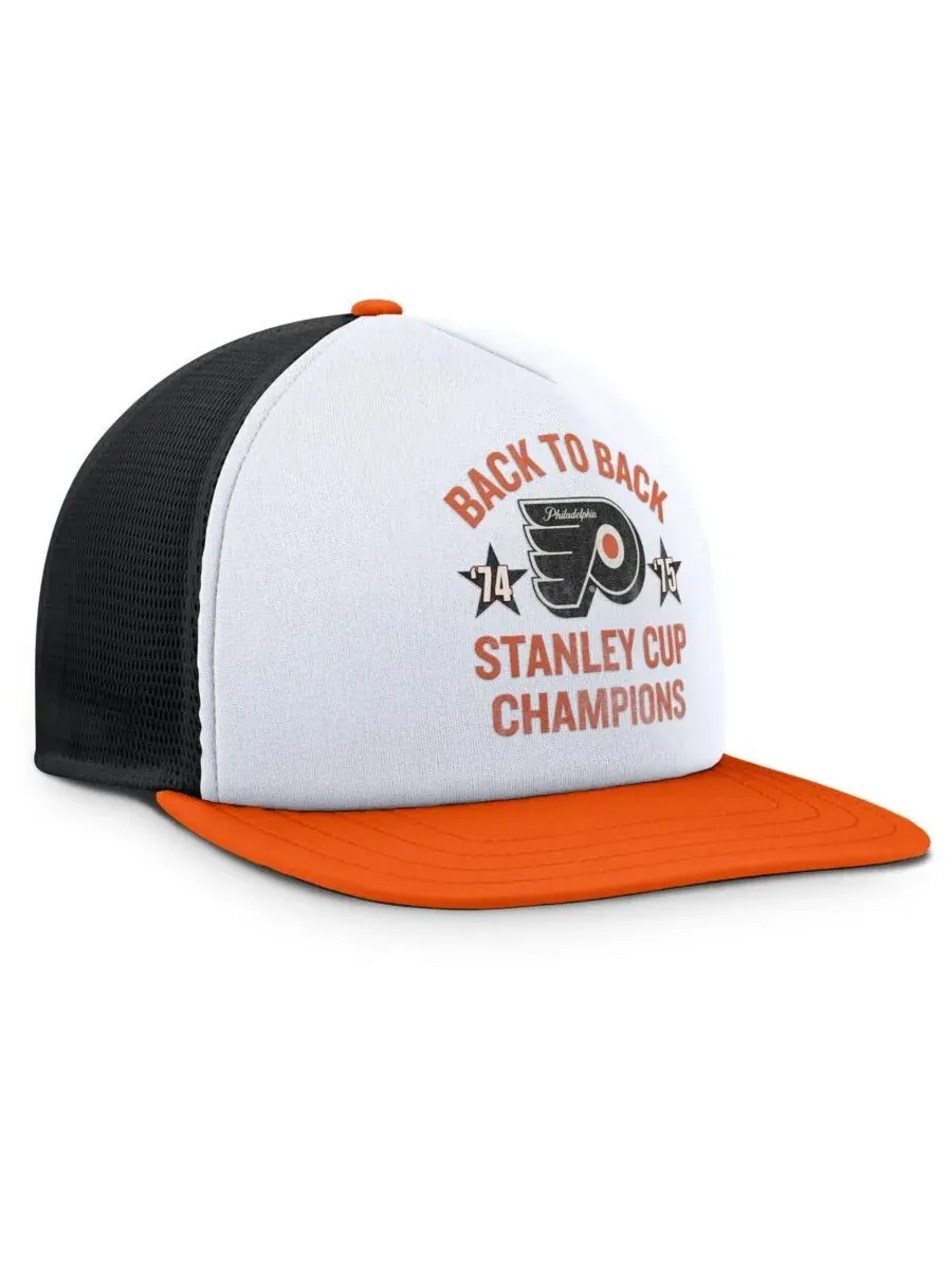 Fanatics Мужская бело-оранжевая бейсболка Philadelphia Flyers из коллекции Decades с — изображение 3 из 4, белый оранжевый
