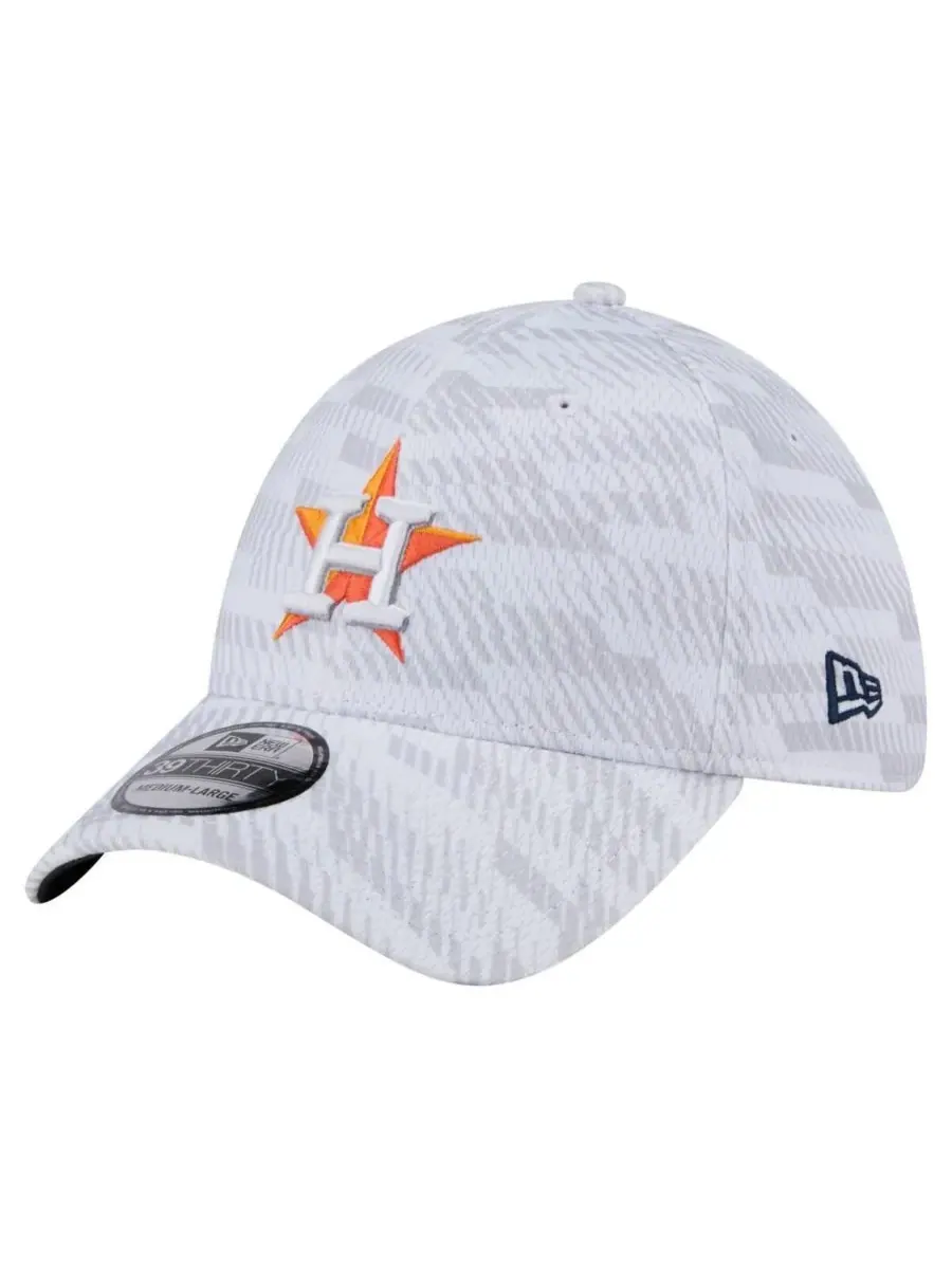 New Era Мужская белая кепка Houston Astros Graded 39THIRTY Stretch Fit — изображение 1 из 4, белый