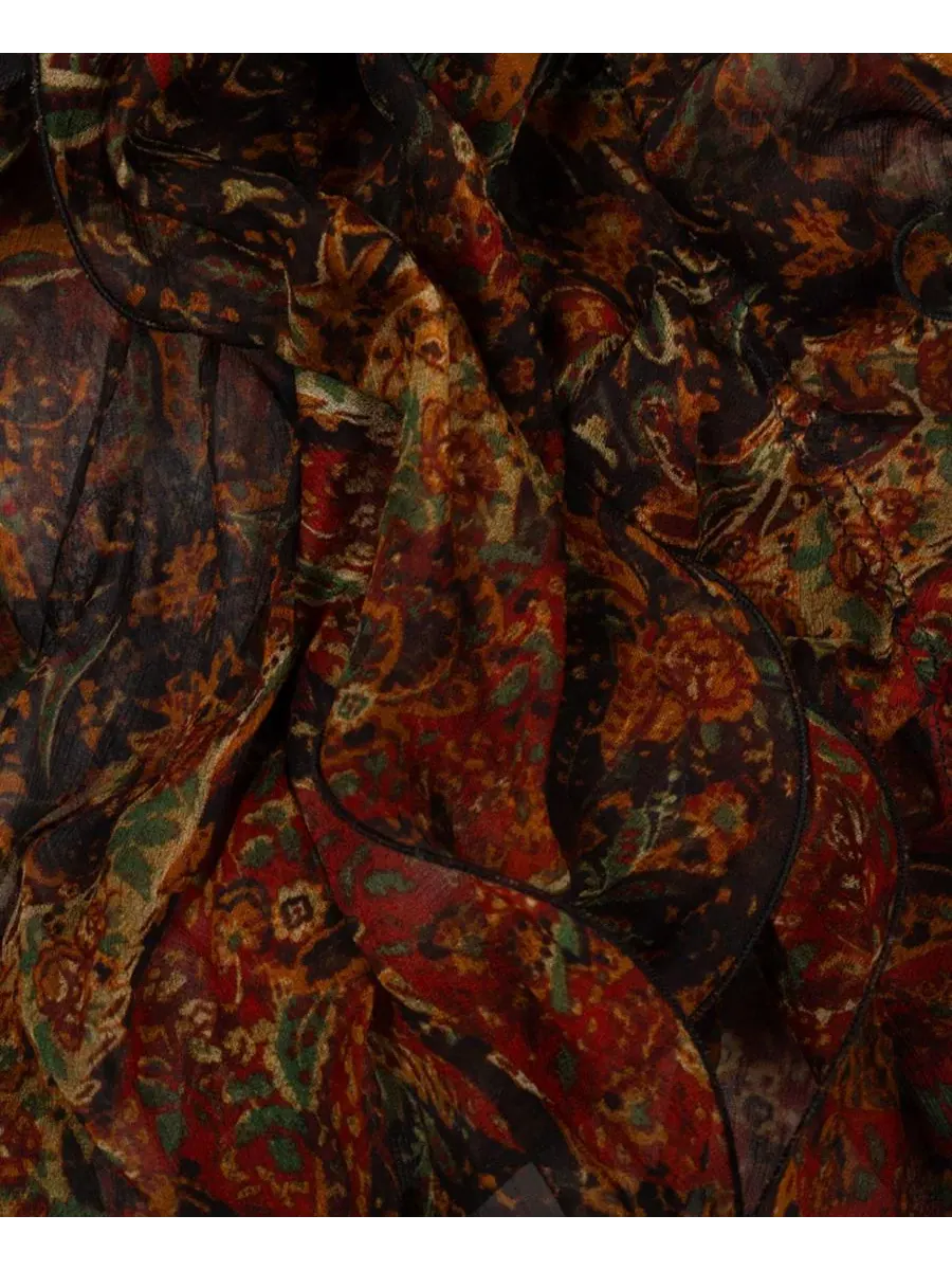 Шарф с пейсли-принтом, 137 x 30 см Lauren Ralph Lauren — изображение 3 из 3, темно-синий/красный