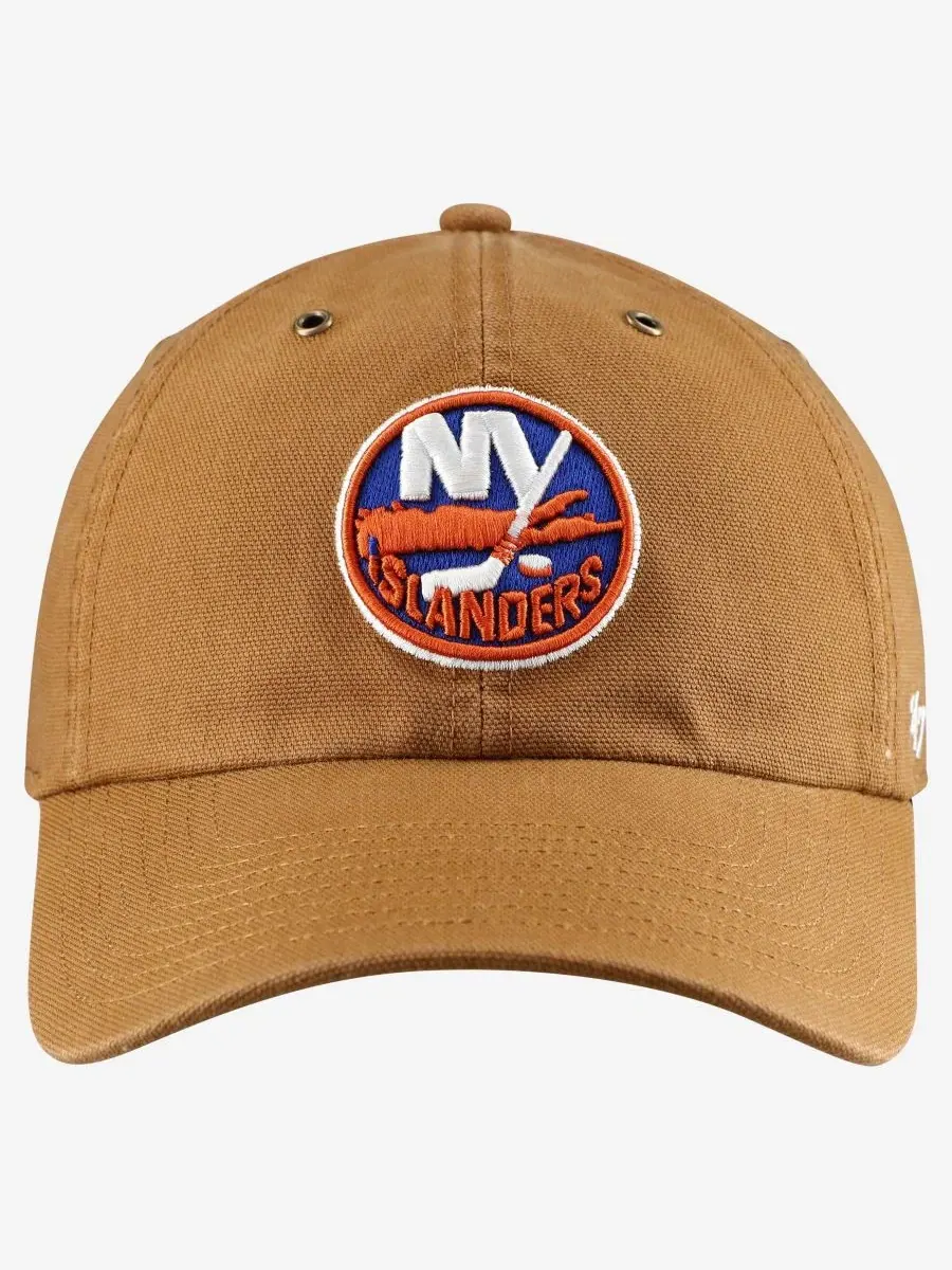 Бейсболка с вышивкой New York Islanders, Carhartt x '47 — изображение 2 из 4, коричневый