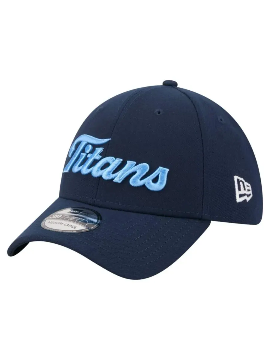 Кепка-фитнес New Era Script 39THIRTY Flex Hat — изображение 1 из 7, темно-синий
