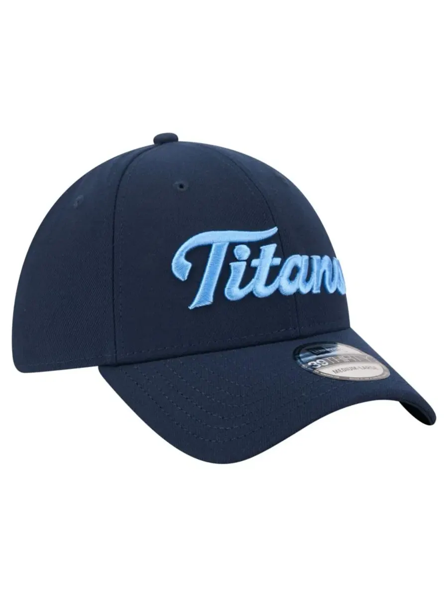 Кепка-фитнес New Era Script 39THIRTY Flex Hat — изображение 3 из 7, темно-синий
