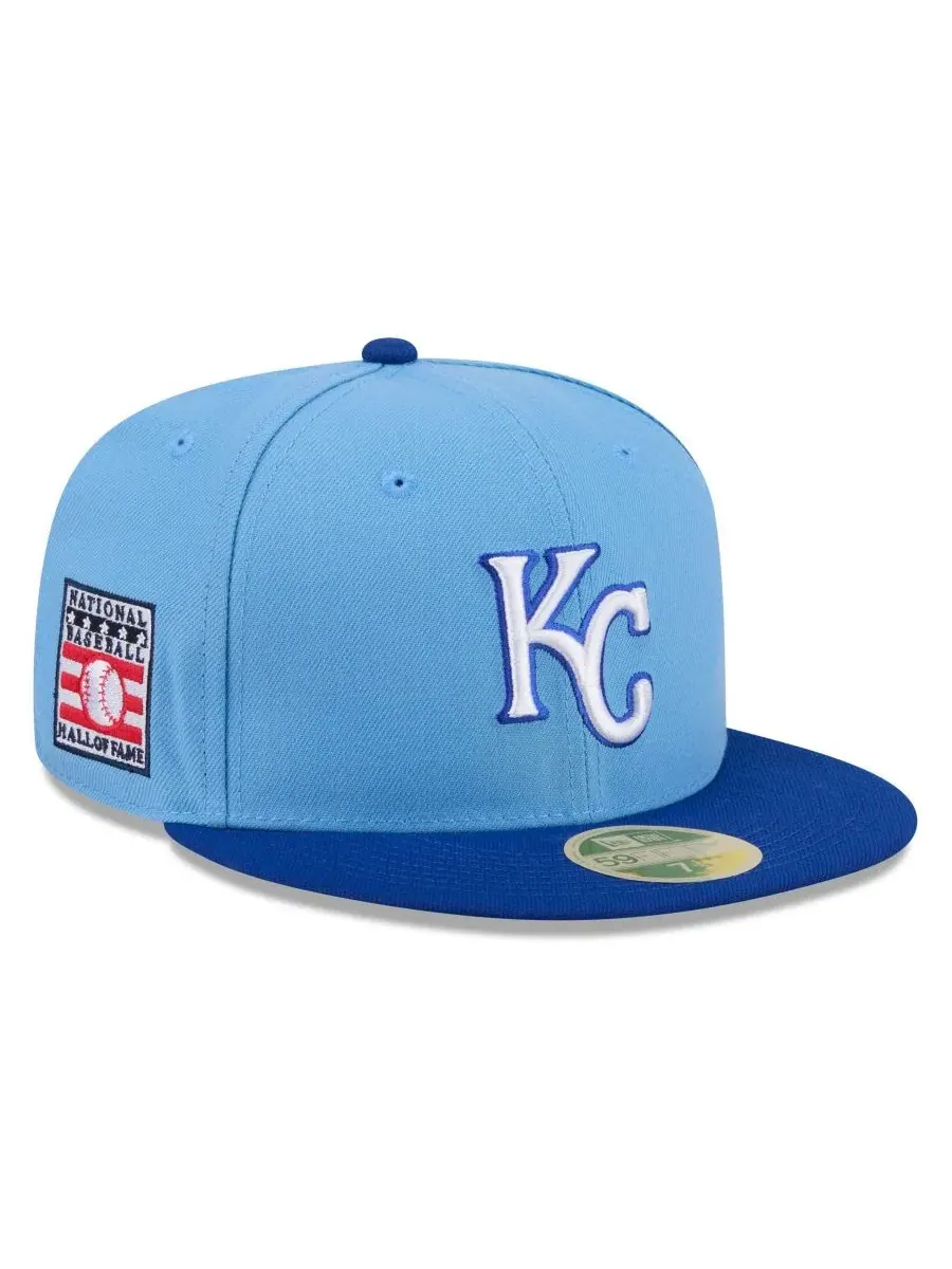 Бейсболка New Era 59FIFTY с вышивкой Baseball Hall of Fame — изображение 1 из 5, светлый синий