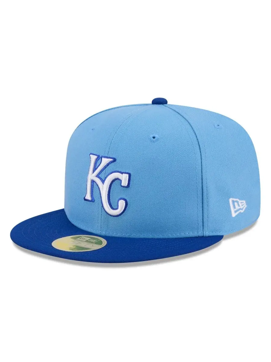 Бейсболка New Era 59FIFTY с вышивкой Baseball Hall of Fame — изображение 3 из 5, светлый синий