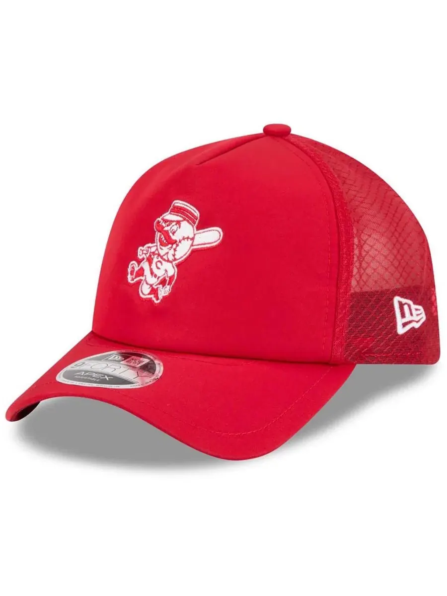 Бейсболка New Era 9FORTY APEX с вышитым логотипом Cincinnati Reds — изображение 1 из 4, красный