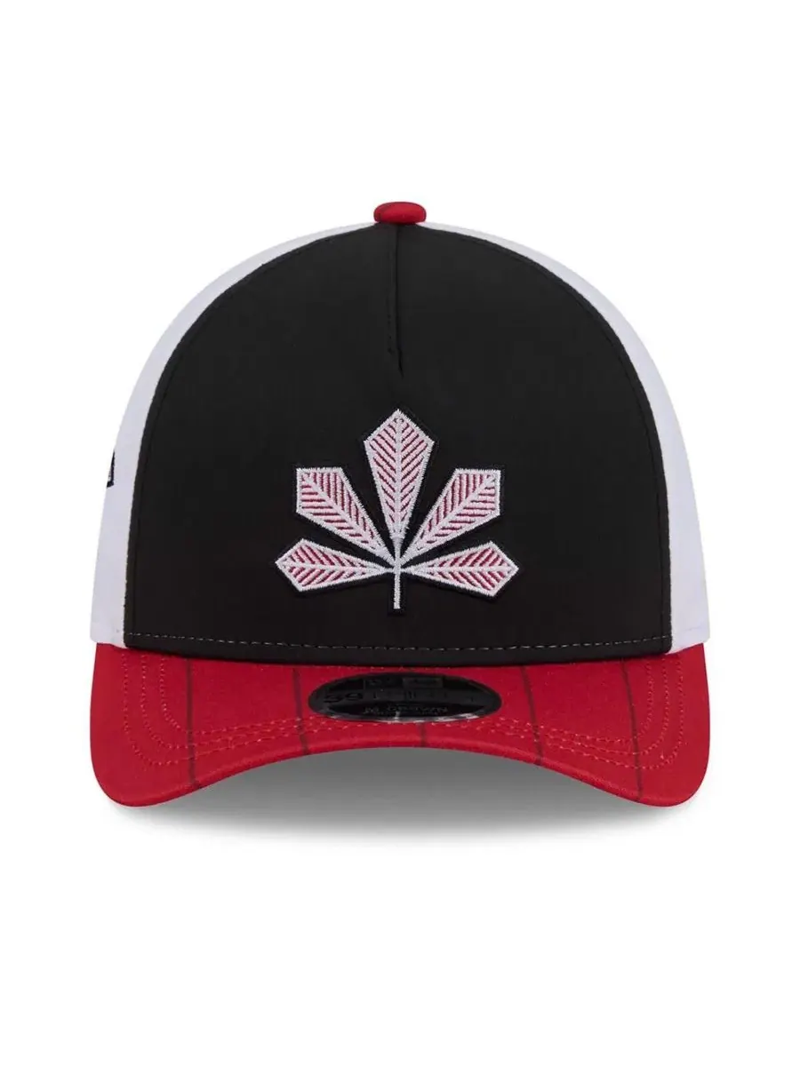Кепка с вышивкой M-Crown A-Frame 39THIRTY New Era — изображение 2 из 5, черный красный