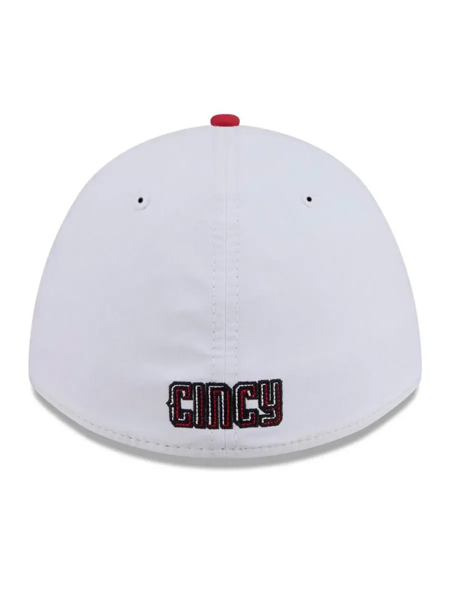 Кепка с вышивкой M-Crown A-Frame 39THIRTY New Era — изображение 4 из 5, черный красный