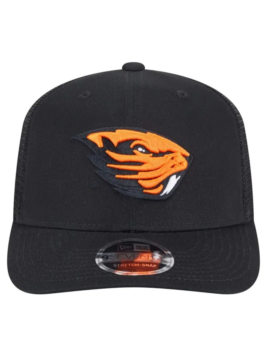 Кепка-тракер с вышивкой Oregon State Beavers Primary 9SEVENTY New Era — изображение 2 из 4, черный