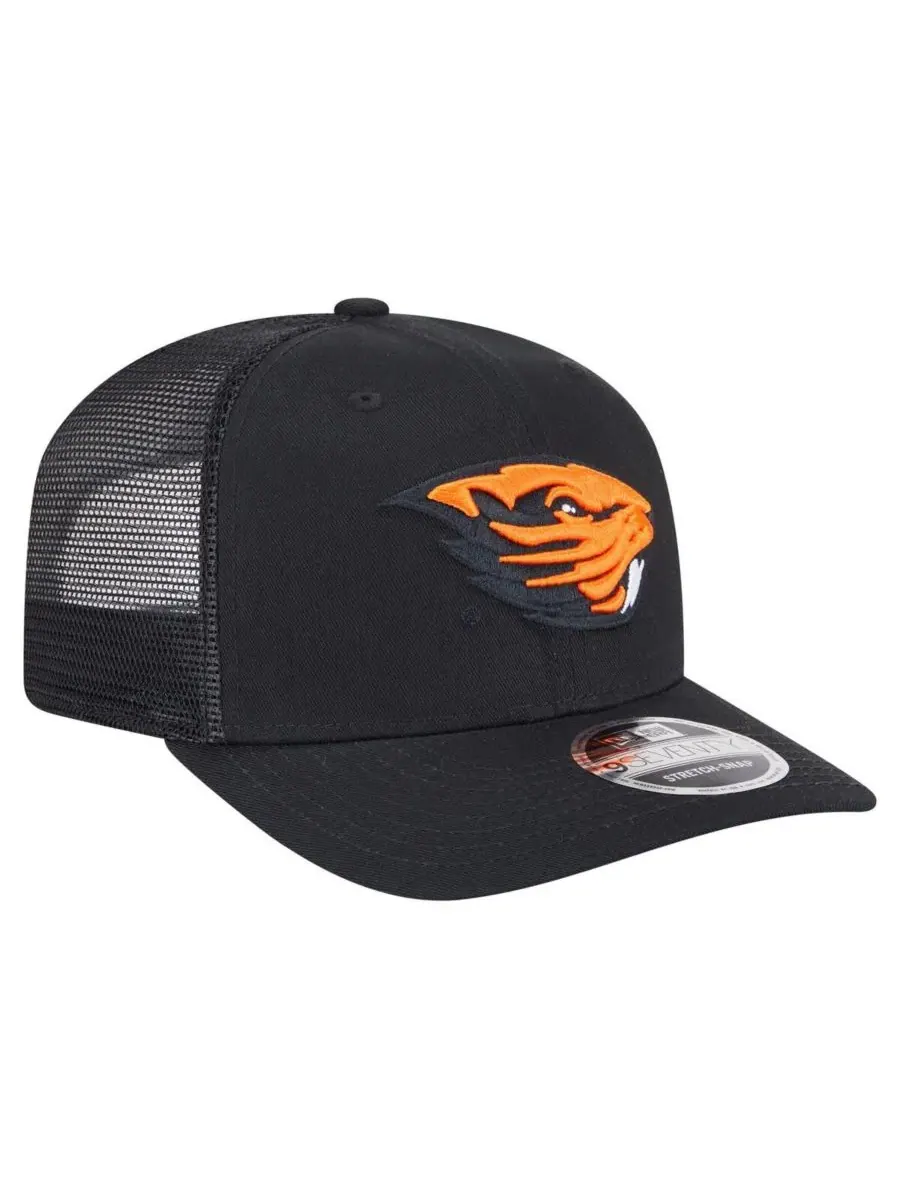 Кепка-тракер с вышивкой Oregon State Beavers Primary 9SEVENTY New Era — изображение 3 из 4, черный
