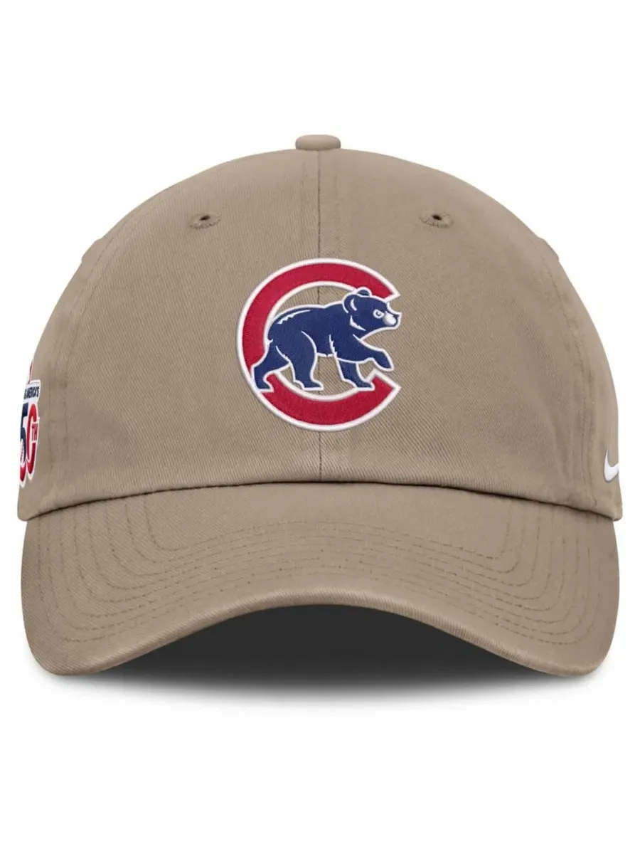Бейсболка Chicago Cubs Celebrating America's 250th Club Adjustable Hat Nike — изображение 2 из 4, хаки