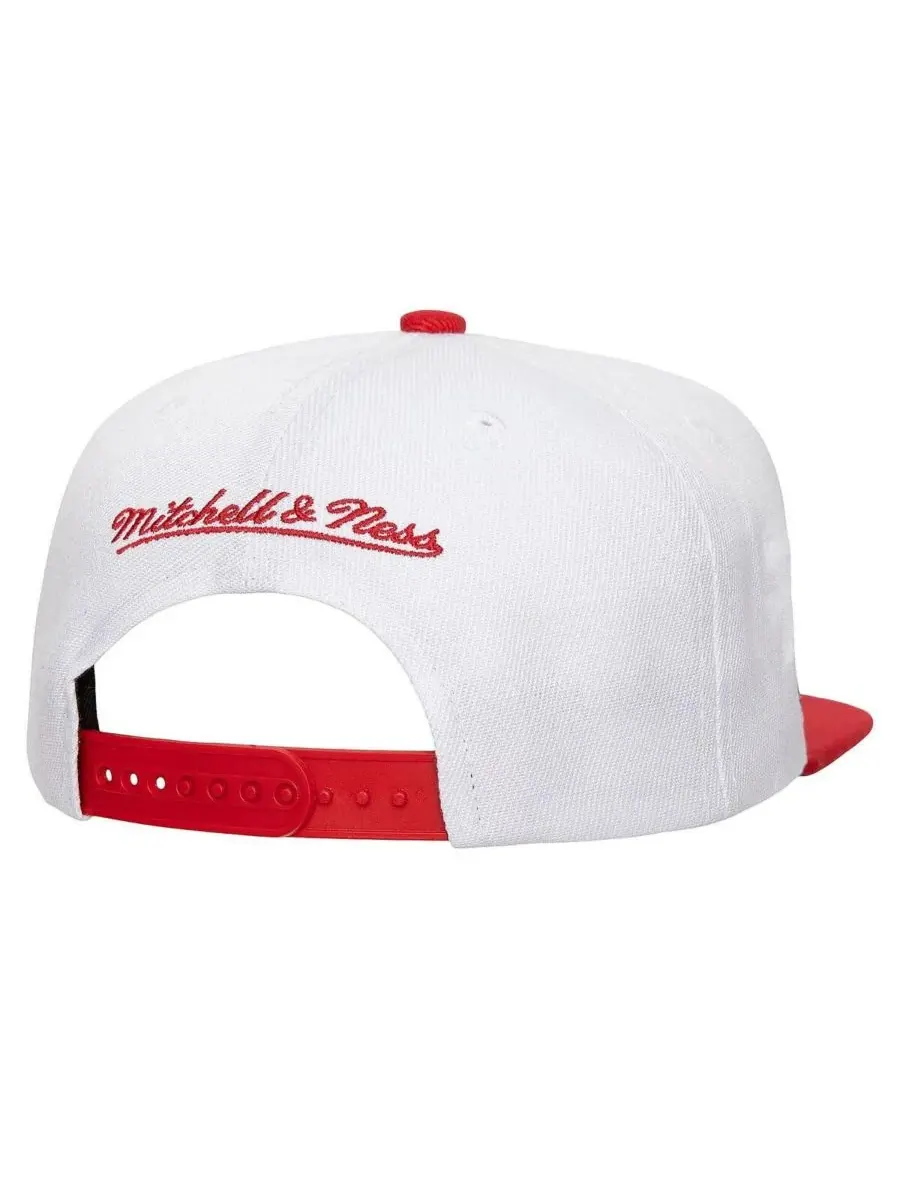 Mitchell & Ness Мужская белая бейсболка California Angels Cooperstown Collection Basic Flip Snapback — изображение 2 из 2