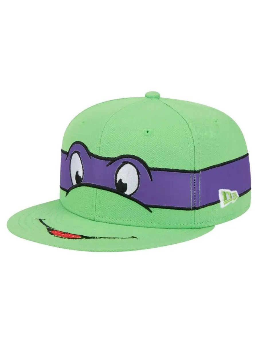New Era Мужская зеленая кепка-снепбэк "Черепашки-ниндзя Донателло" 9Fifty — изображение 1 из 5, зеленый