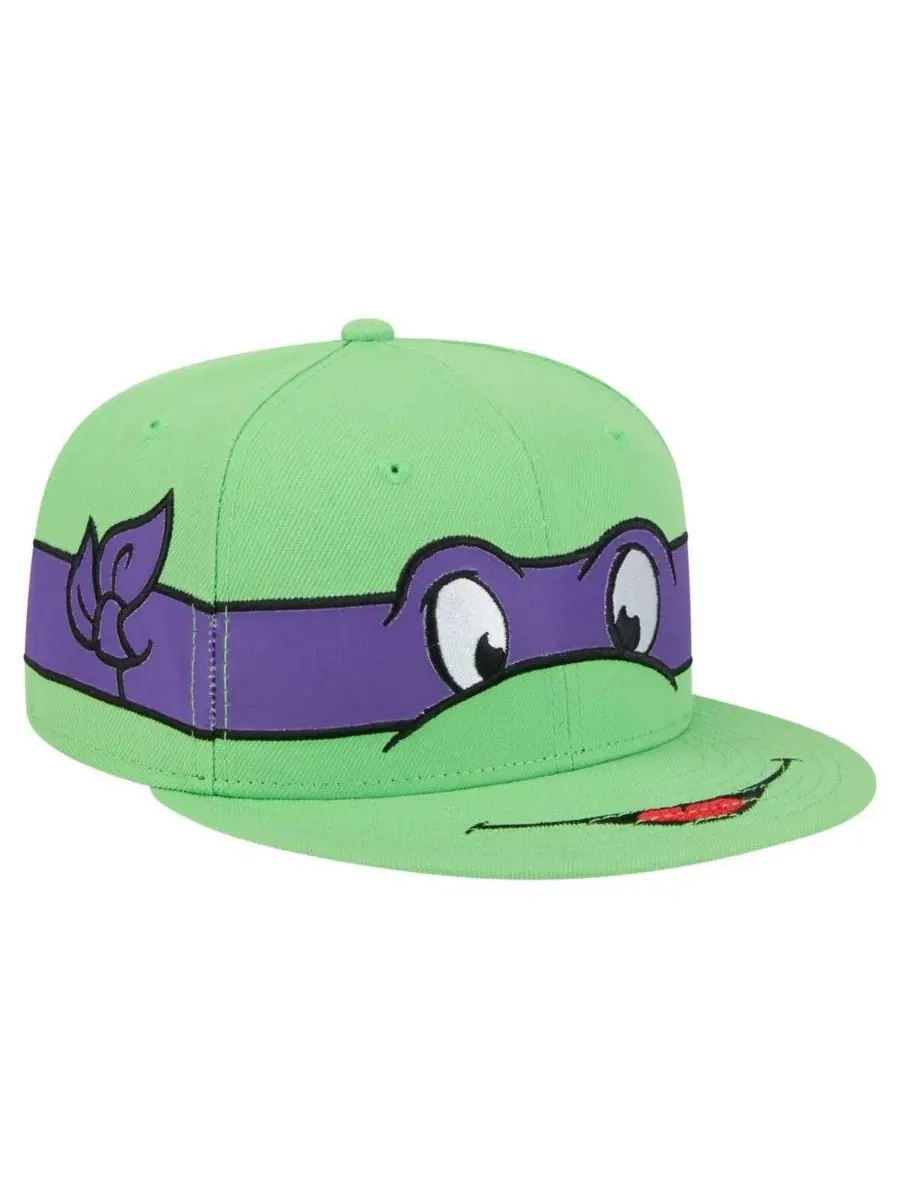 New Era Мужская зеленая кепка-снепбэк "Черепашки-ниндзя Донателло" 9Fifty — изображение 4 из 5, зеленый