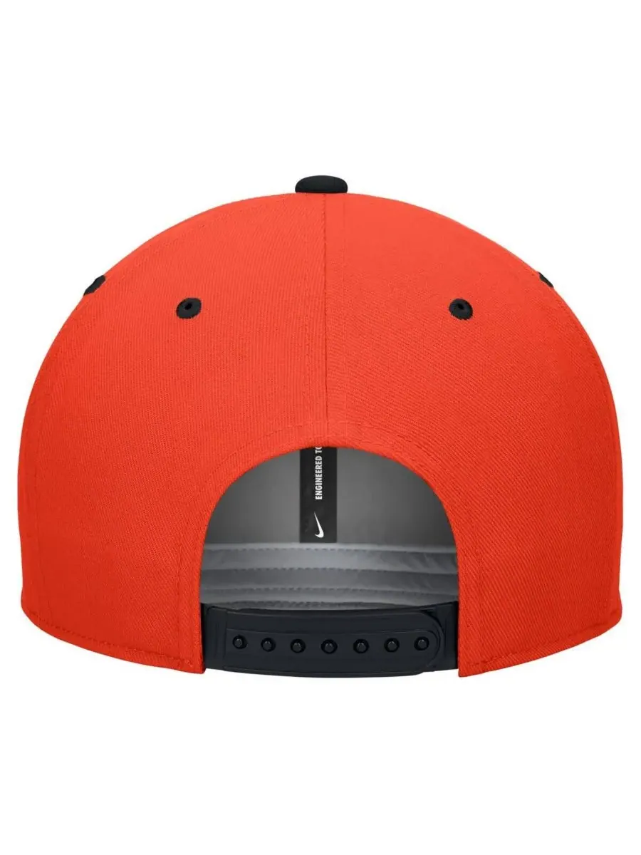 Nike Мужская бело-оранжевая бейсболка Oklahoma State Cowboys Pro Performance Snapback — изображение 2 из 3, белый оранжевый