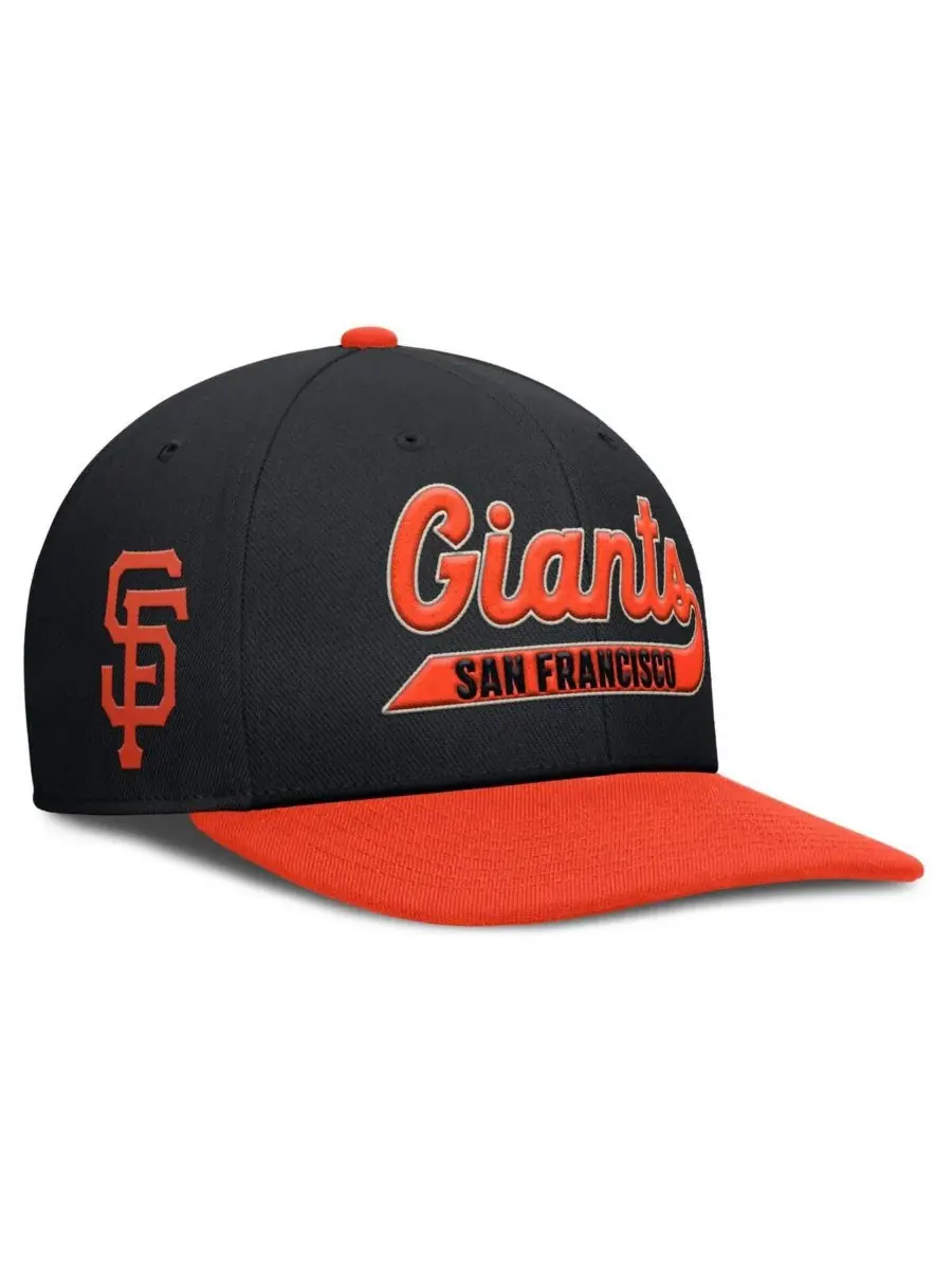 Nike Мужская кепка-бейсболка San Francisco Giants Pro Performance Snapback черно-оранжевого цвета — изображение 1 из 4