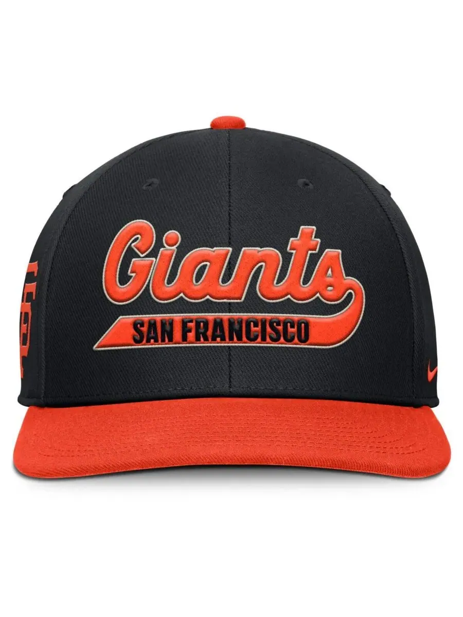 Nike Мужская кепка-бейсболка San Francisco Giants Pro Performance Snapback черно-оранжевого цвета — изображение 3 из 4