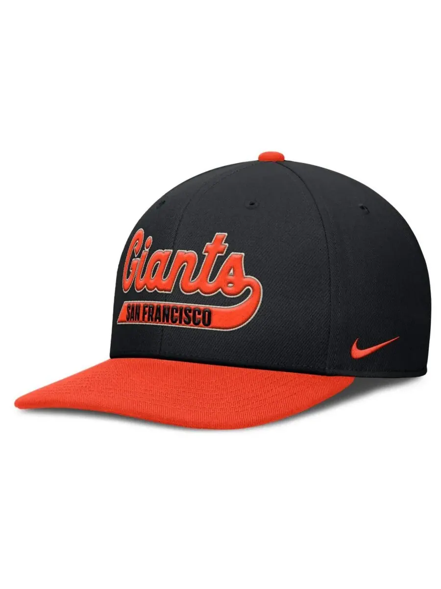 Nike Мужская кепка-бейсболка San Francisco Giants Pro Performance Snapback черно-оранжевого цвета — изображение 4 из 4