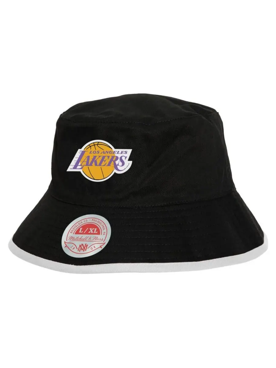 Mitchell & Ness Мужская двусторонняя панама Los Angeles Lakers Flip It — изображение 1 из 3, черный светлый синий