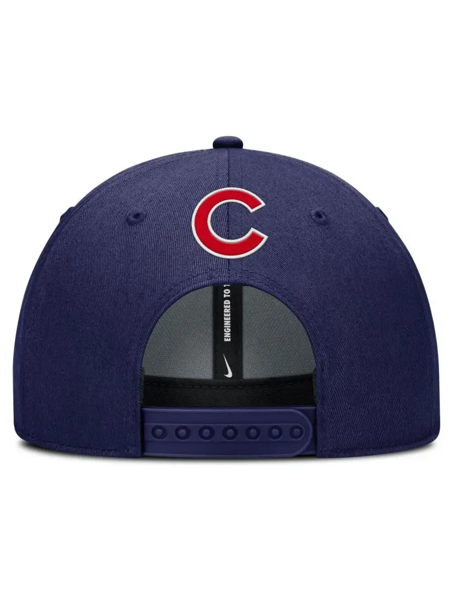 Nike Мужская темно-синяя кепка Chicago Cubs Rise Gaberdine с регулируемым размером — изображение 2 из 4, темно-синий