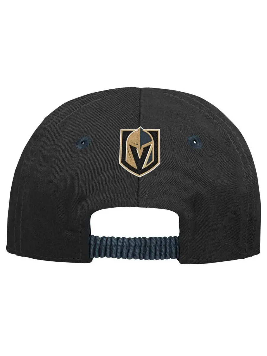 Outerstuff Детская бейсболка Black Vegas Golden Knights My First Tail Sweep Slouch Flex Hat для — изображение 2 из 3, черный
