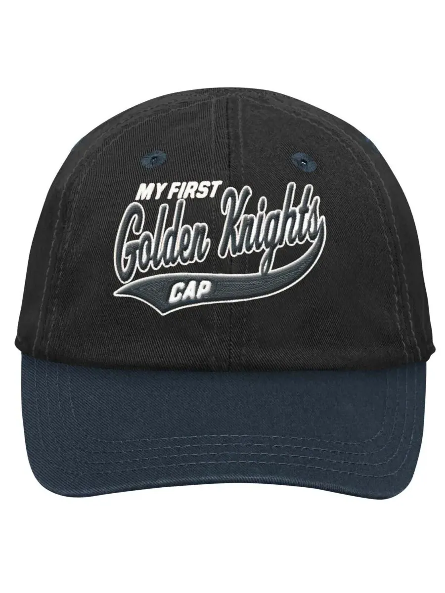 Outerstuff Детская бейсболка Black Vegas Golden Knights My First Tail Sweep Slouch Flex Hat для — изображение 3 из 3, черный